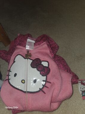 Sanrio Hello Kitty Pink Sequin Zip-Up Jacket